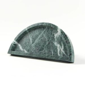 semi circle green marble